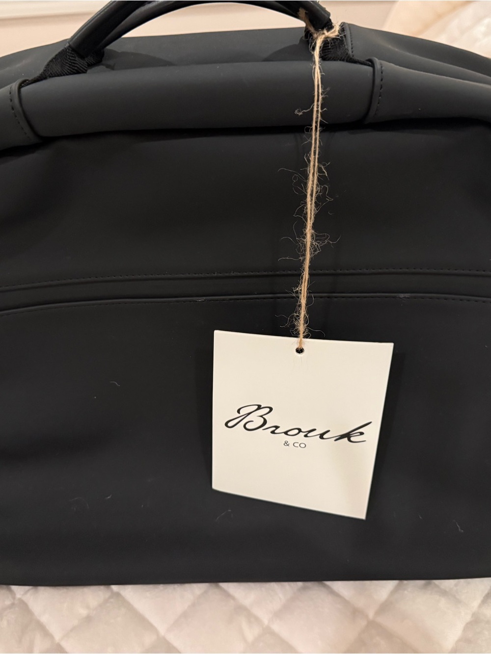 Brouk & Co Hudson Black Clamshell Travel Bag - NWT